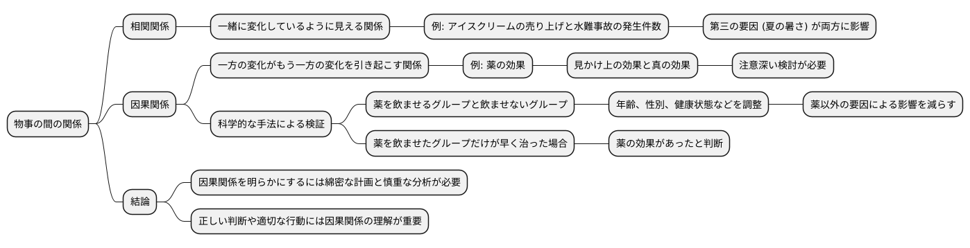 因果関係の考察