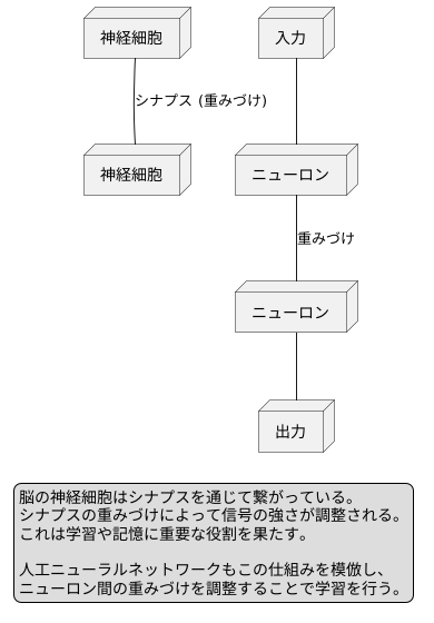 信号の伝達と重みづけ