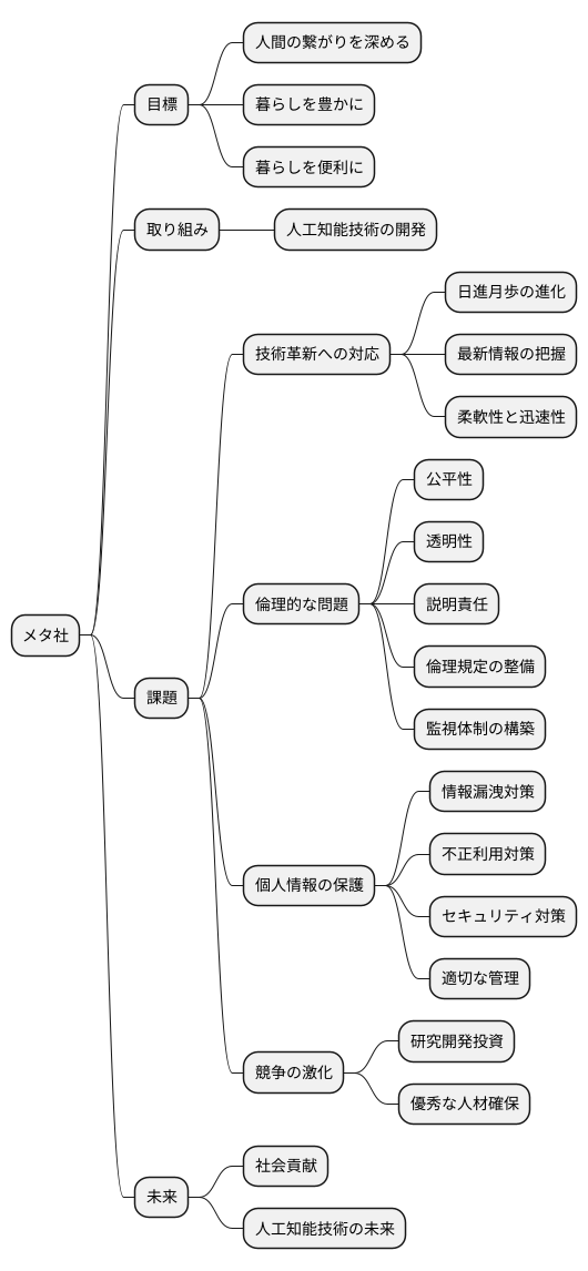 メタ社の展望と課題